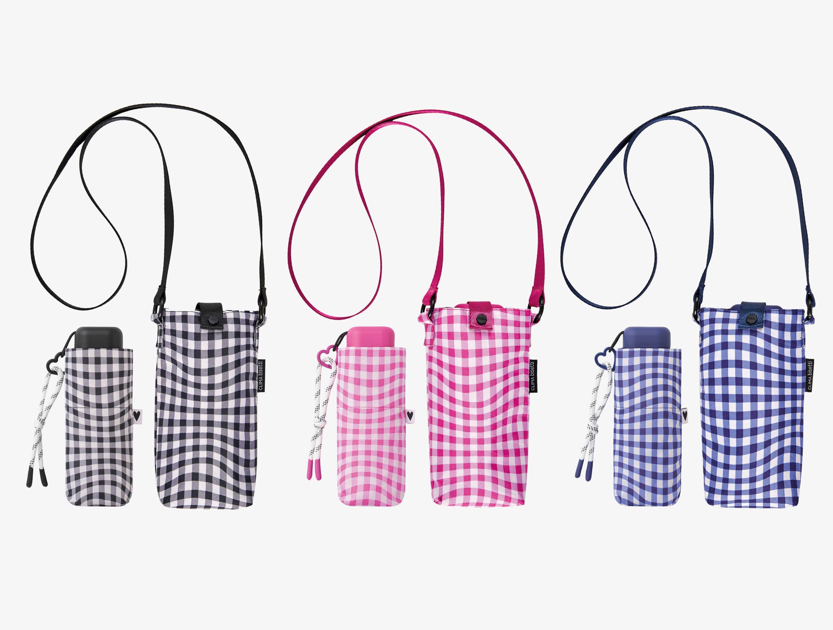 Mkr International - Wholesale Umbrella - Women's - Mini Manual Foldable Vichy Umbrella1