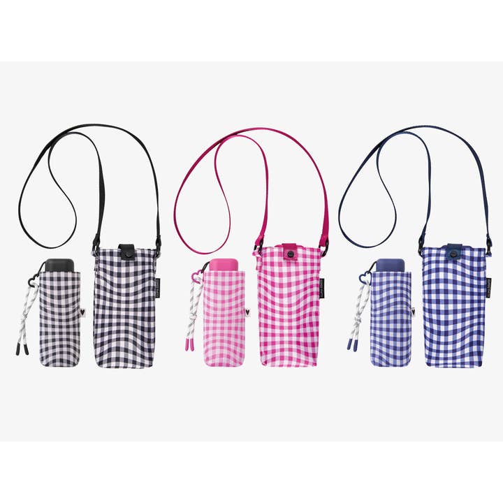 Mkr International - Wholesale Umbrella - Women's - Mini Manual Foldable Vichy Umbrella1