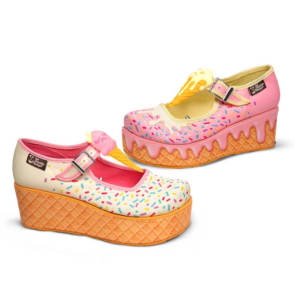 Hot Chocolate Design - Wholesale Platform Heels - Women's - Chocolaticas® I Melt For You Women's Mary Jane Platform2