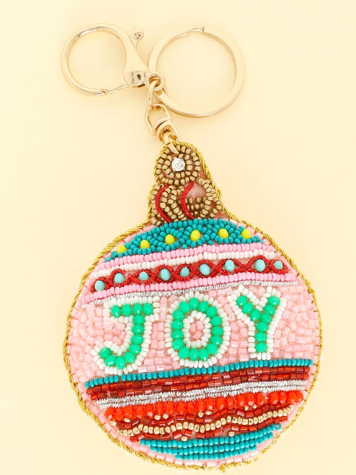 Christmas Joy Tree Ornament Charm Keychain for wholesale by SP Sophia Collection