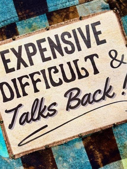 "CARO, DIFFICILE E RISPONDE" CAMICIA DI FLANELLA per la vendita all'ingrosso da parte di Jana's Flannels