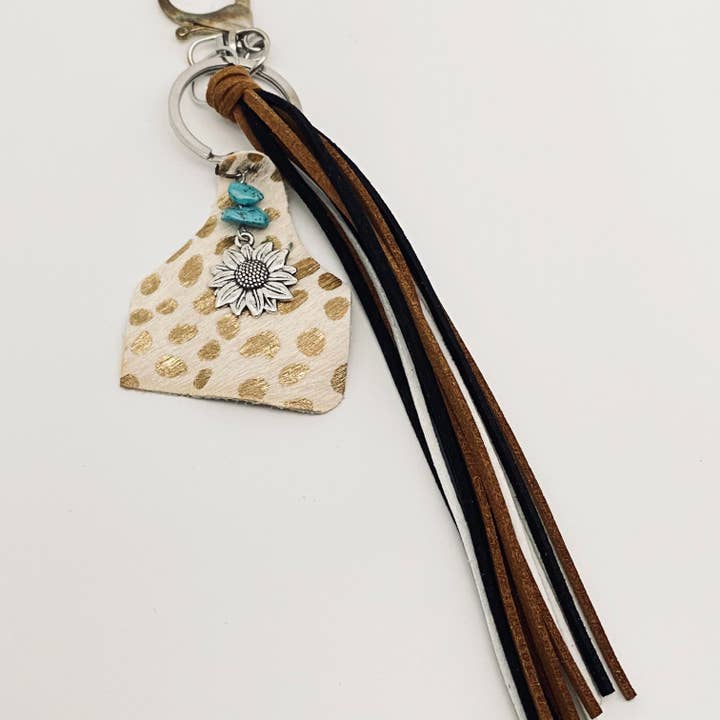 Mio Queena - Wholesale Keychain - Women's - Western Style Keychain Leather Tassel Handmade Jewelry - WJ