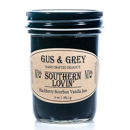 Gus & Grey - Wholesale Jam/Jelly - Blackberry Bourbon Vanilla Jam - Southern Lovin
