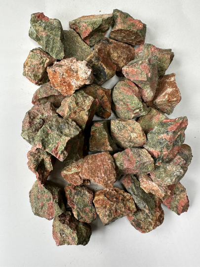 CaNatureLover - Vente Pierre et cristal de spiritualité - Unakite RAW, taille 0,75 à 1,25 pouces, RAW Unakite6