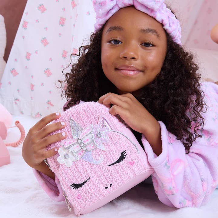 OMG Accessories - Wholesale Backpack - Kids - Miss Gwen Unicorn Tweed Micro Mini Backpack0