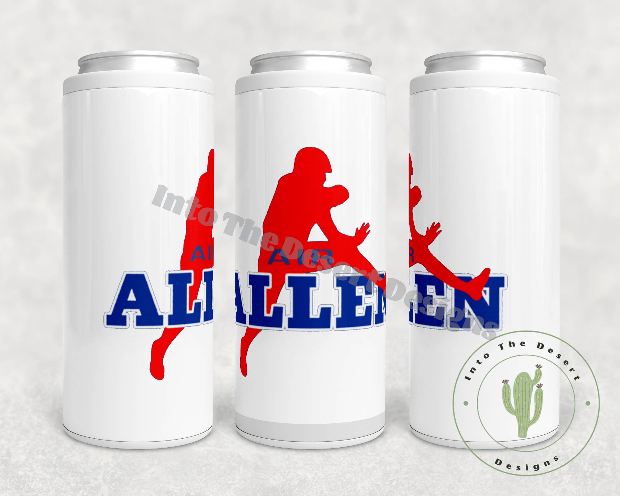 Into The Desert - Wholesale Drink Huggers & Koozies - Air Allen Version 4 Skinny Can Cooler - Buffalo0