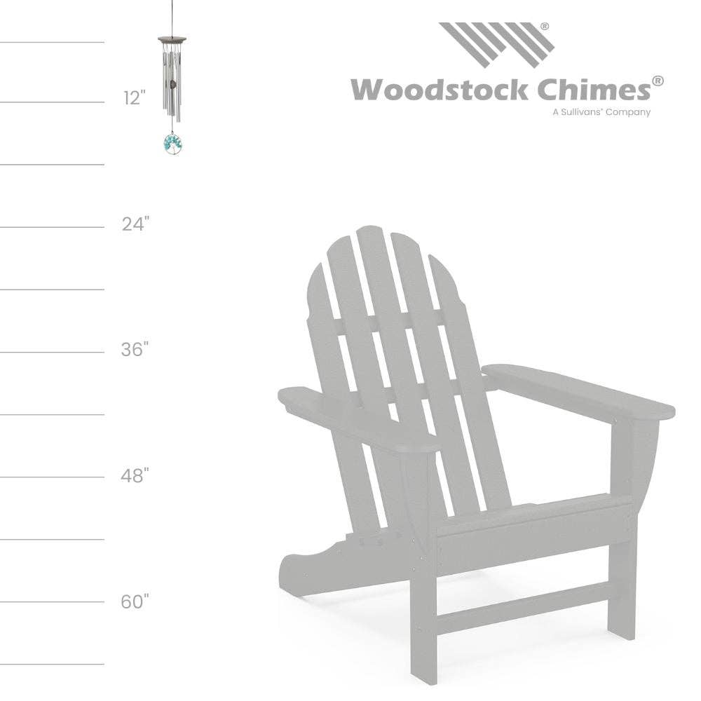Woodstock Chimes - Wholesale Wind Chime - Serenity Tree  Chime™ - Small, Turquoise4
