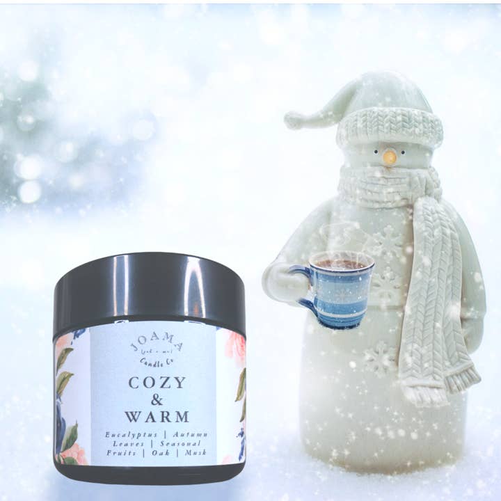 Cozy & Warm Travel-2 oz for wholesale by JOAMA Candle Co