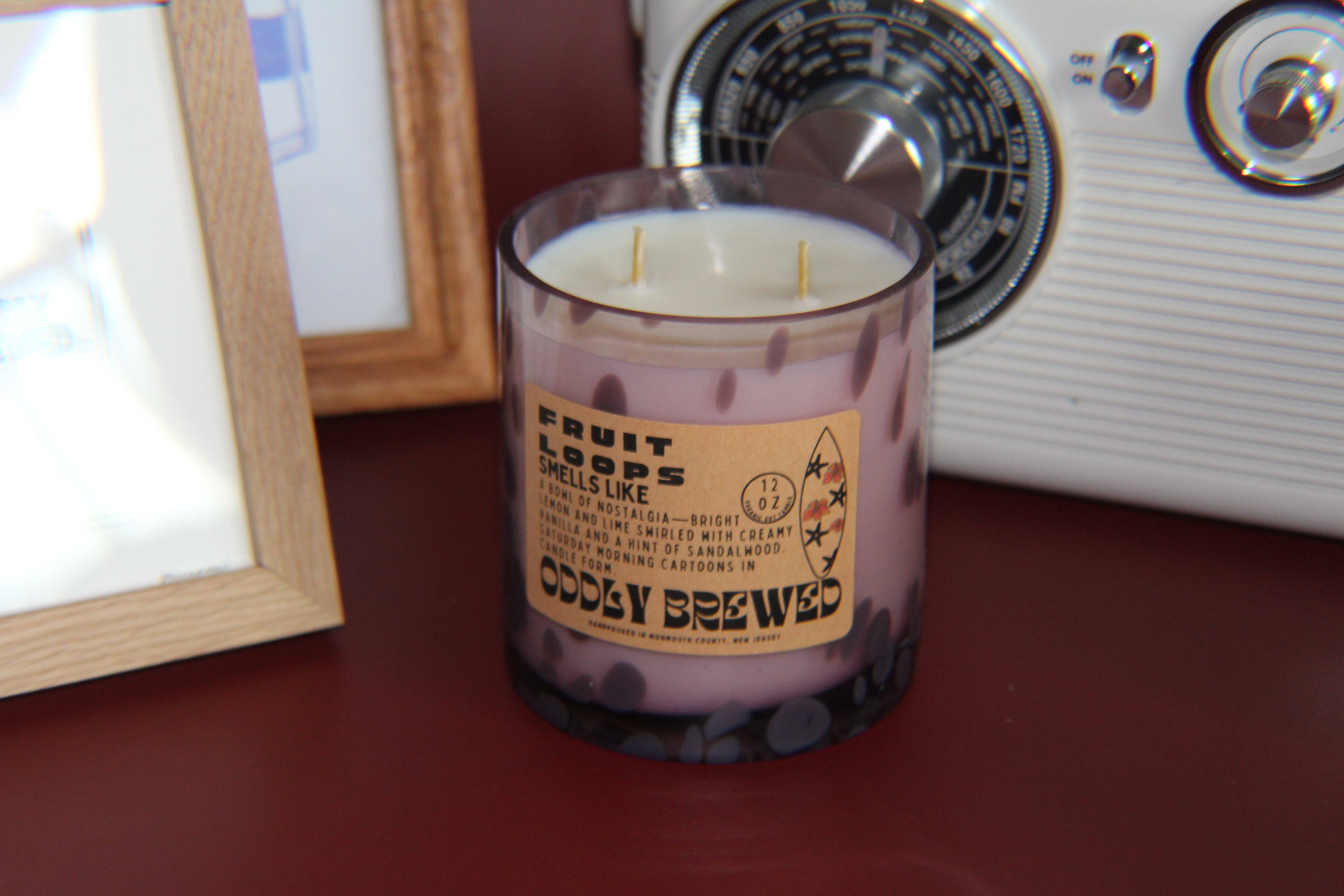 Oddly Brewed - Wholesale Jar/Filled Candle - Limited-Editon Fruit Loops Soy Candle1