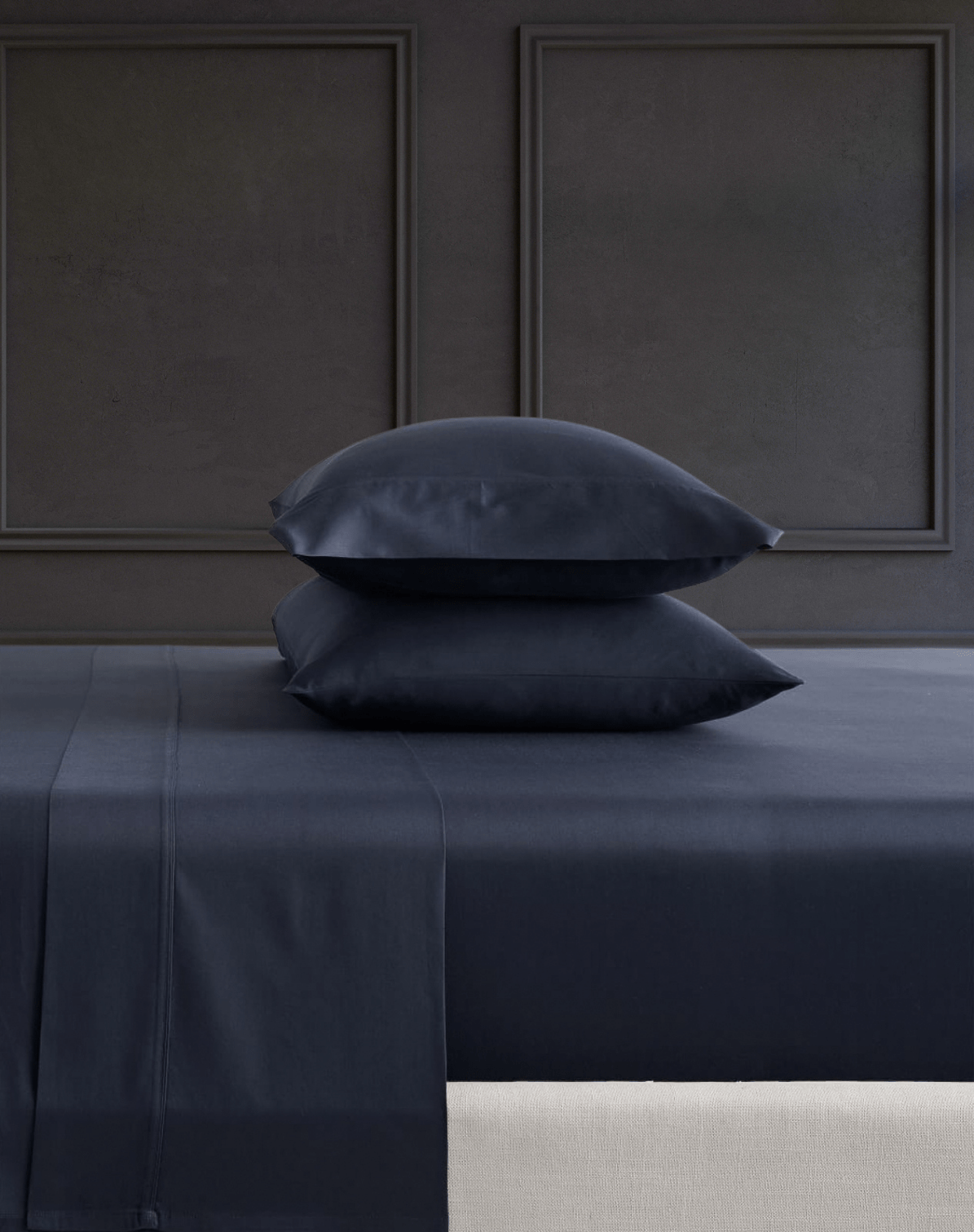 Bedlam - Wholesale Duvet Cover - Navy - 500TC Sateen Supima Cotton Duvet Cover1