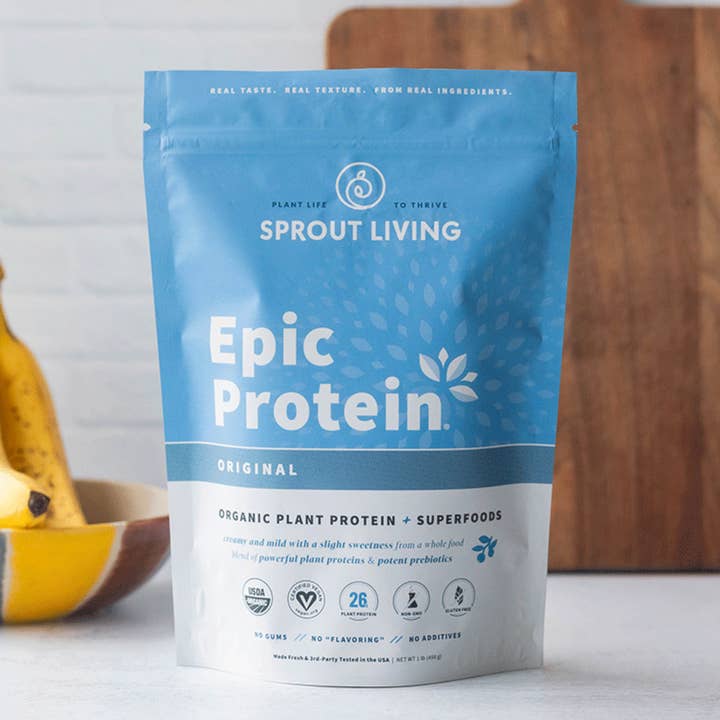 Sprout Living Epic Protein — Original (Unflavored) (Organic Plant Protein + Prebiotics) for wholesale by NFit USA - Fitness Market