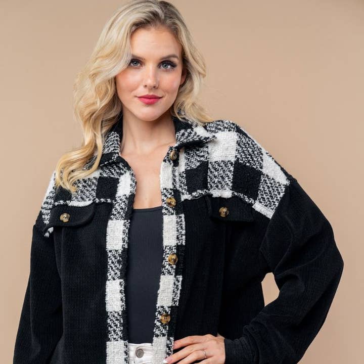 Giacca in tessuto solido a manica lunga T25564 per la vendita all'ingrosso da parte di White Birch