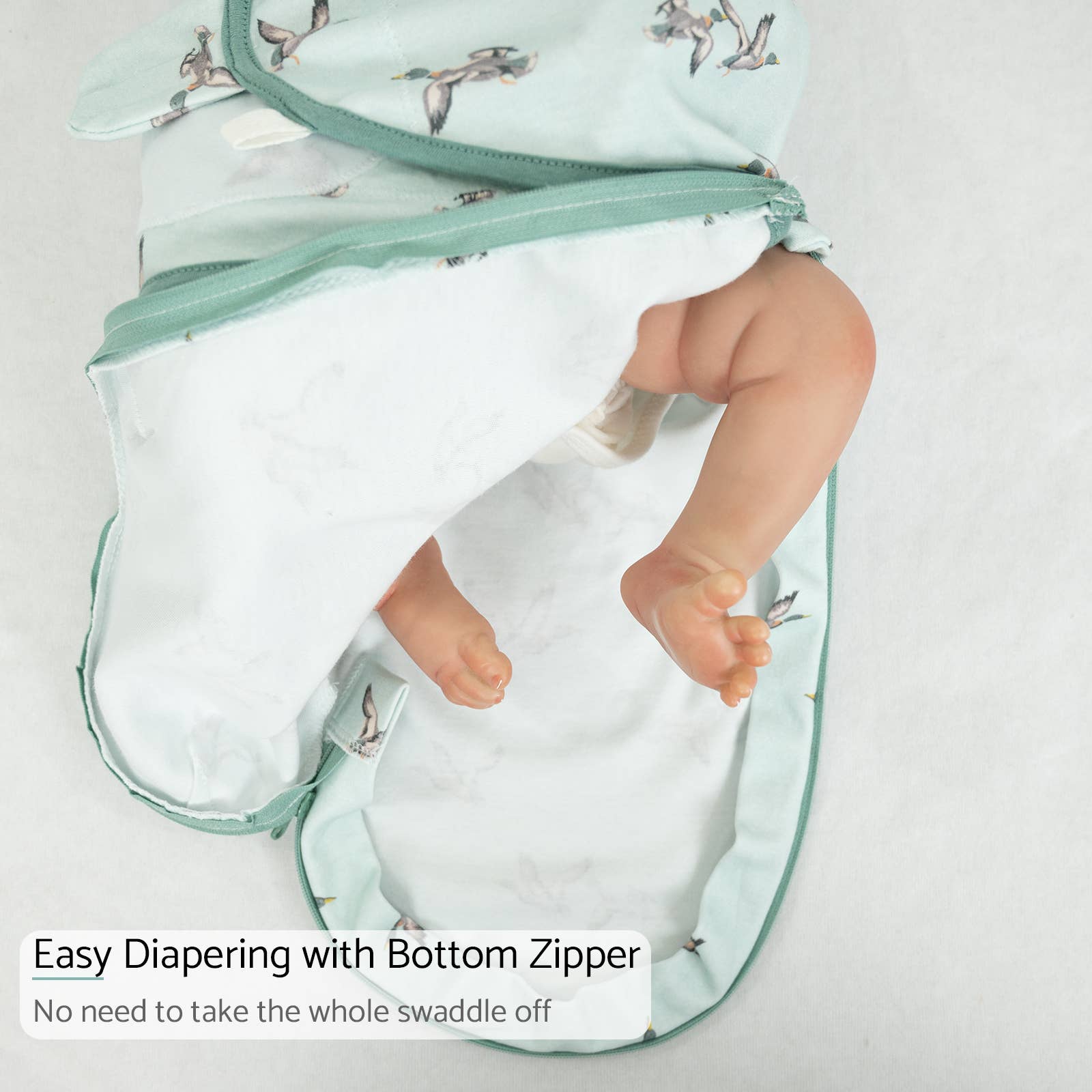 LollyBanks - Wholesale Sleepsack - Baby - Quacking'up Baby Sleep Swaddle, 100% Organic Cotton2