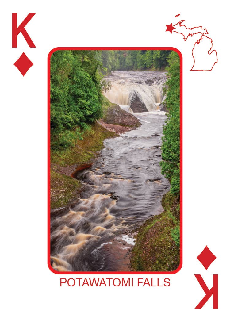 Phil Stagg Photography - Wholesale Playing Cards - WATERFALLS OF MICHIGAN - Playing Cards - Euchre Friendly53