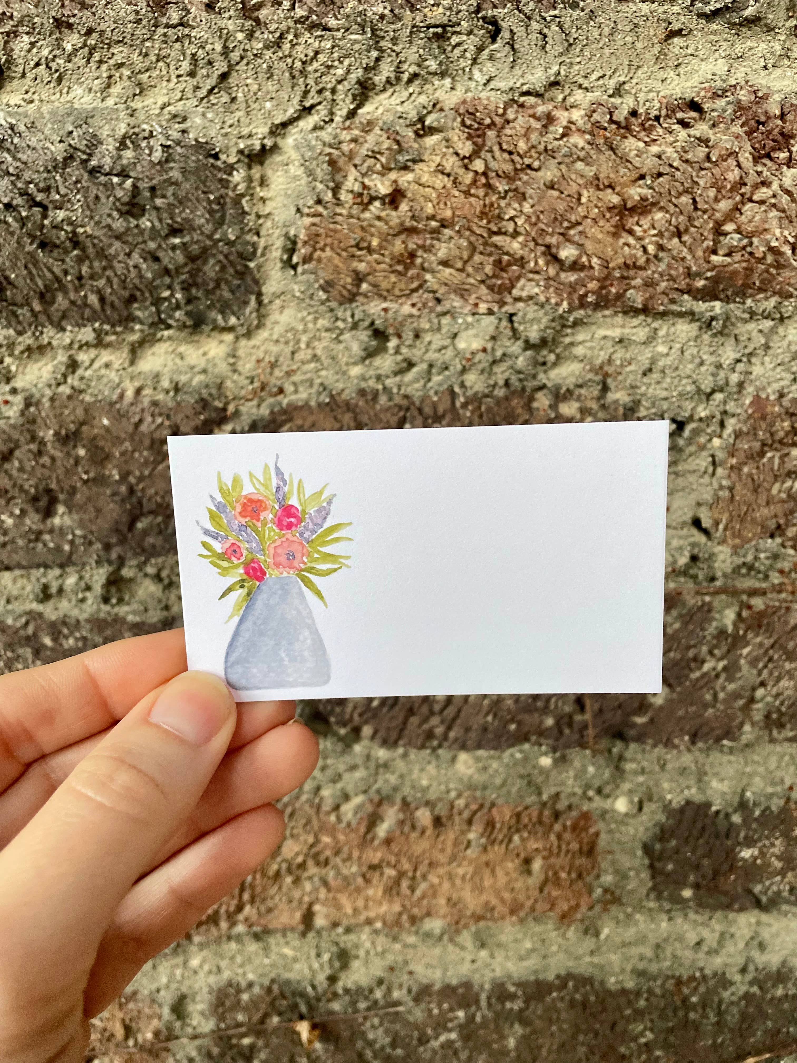 Mini Messages Studio - Wholesale Stationery/Notecard Set - Tiny Flowers Mini Messages Set 1