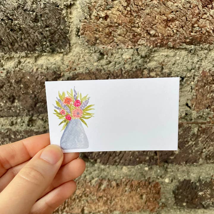 Mini Messages Studio - Wholesale Stationery/Notecard Set - Tiny Flowers Mini Messages Set 1