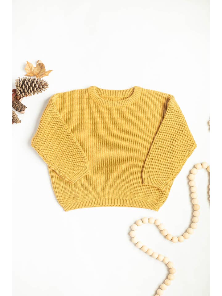 Little Organic Co – wholesale Tröja - Barn – Bebiströja Ekologisk stickad barn-/barnkläder i oversize4