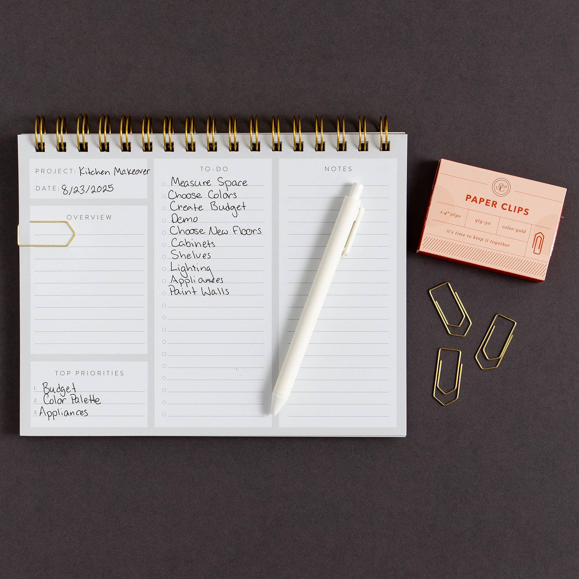 Studio Calico – wholesale Pappersklämma – Håll Ihop Gem - Röd1