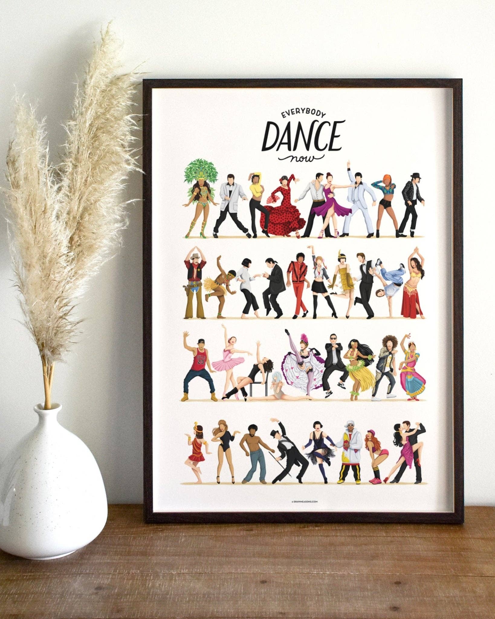 Draw Me a Song – Großhandel Kunstdruck – Everybody Dance Now Kunstdruck0