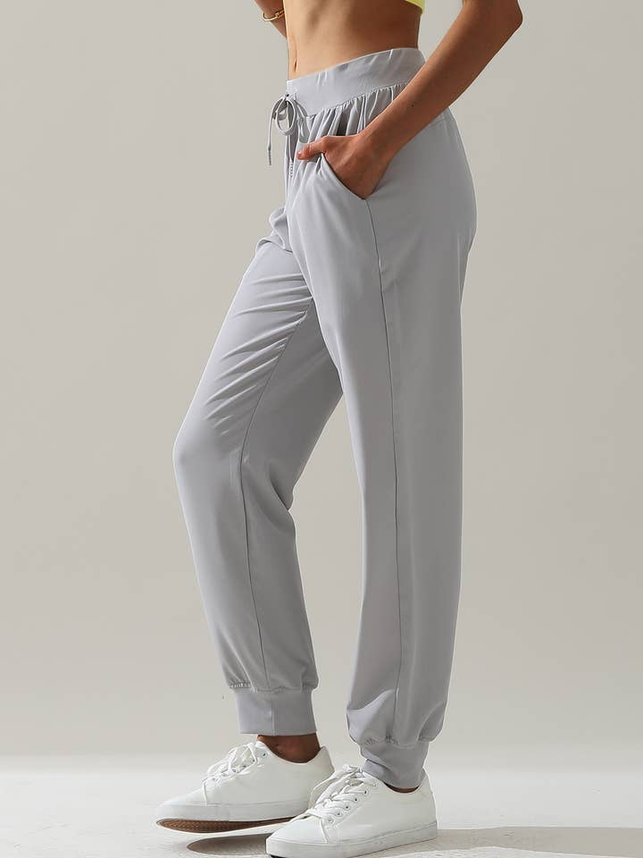 NINEXIS - Wholesale Pants - Women's - CWBLP423_Elastic Band Waist With Side Pocket Pants35