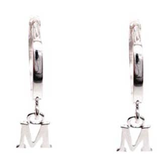 STERLING HUGGIE ER LETTER M SILVER for wholesale by Fabienne