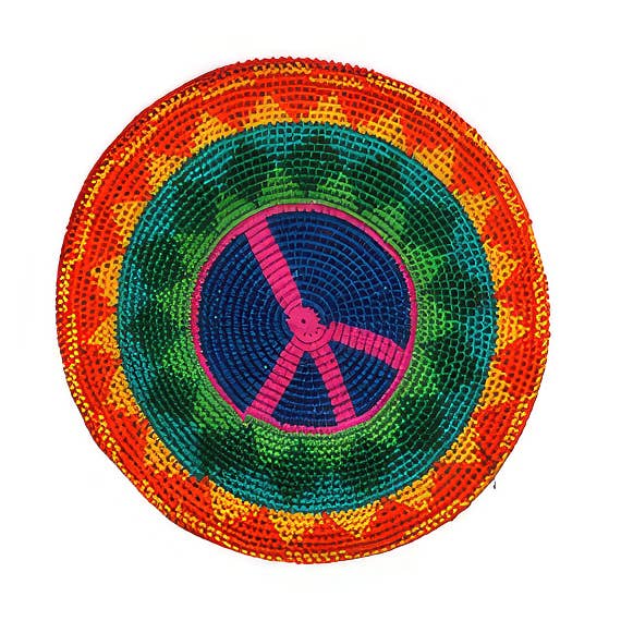 BRACELET EN CROCHET PEACE SIGN pour la vente par Gypsy Rose