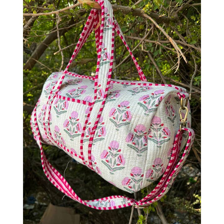 Bhawana Handicrafts - Wholesale Weekender Bag - Women's - Beautiful Cotton Bag Large Quilted Duffle Bag Shopping Bags3