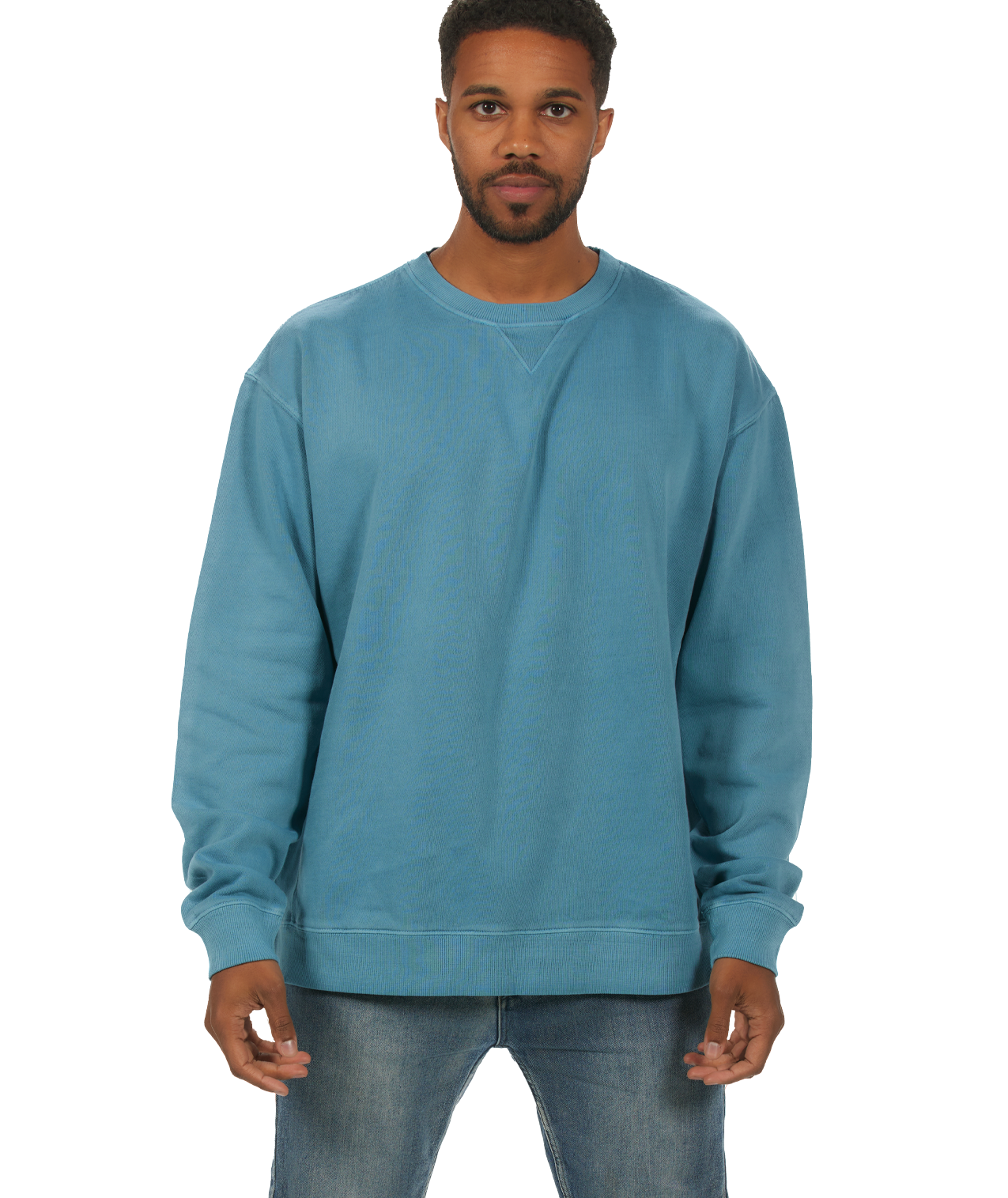 U.S. Apparel - Wholesale Sweatshirt - Women's - Unisex Garment Dyed Fleece Crew50