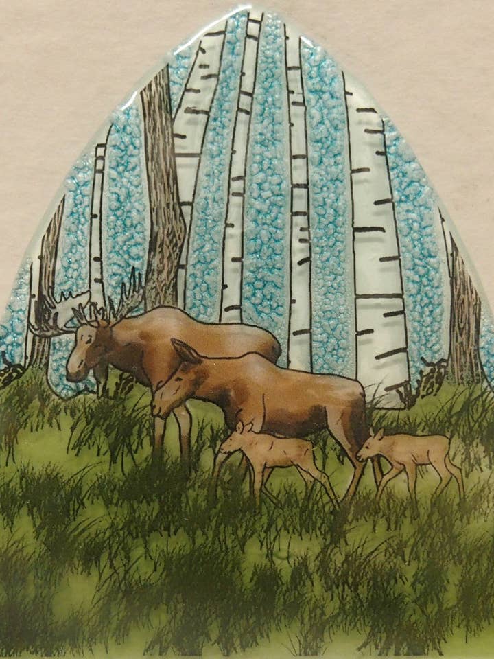 Moose Family Nightlight / Night Light for wholesale by Pampeana