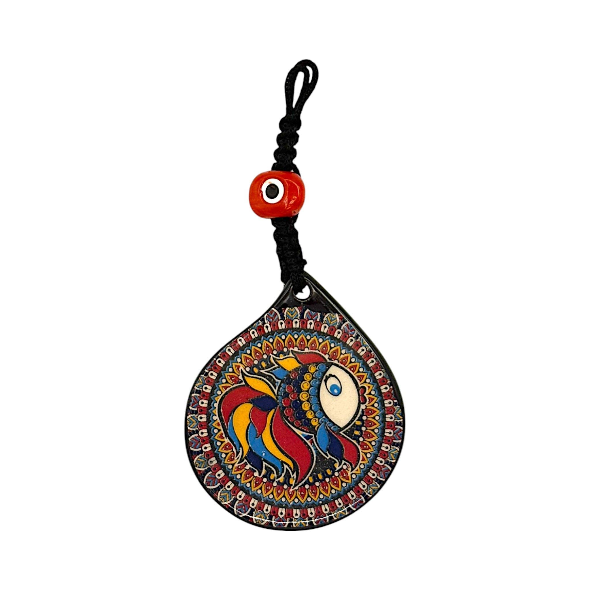 cotonIQ - Wholesale Wall Accent - Ceramic Wall Decor - Fish - 12x10x1cm0