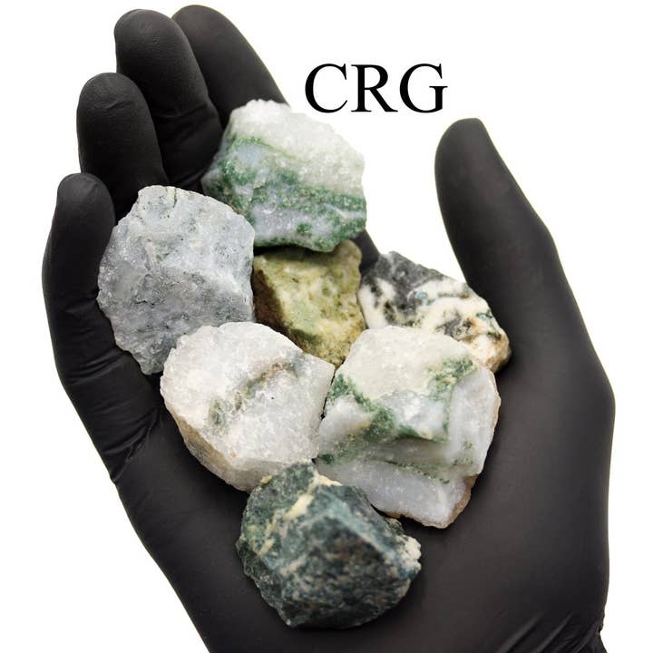 Crystal River Gems LLC - Wholesale Spiritual Stone/Crystal - Rough Tree Agate / 25-40mm AVG - 1 KILO LOT