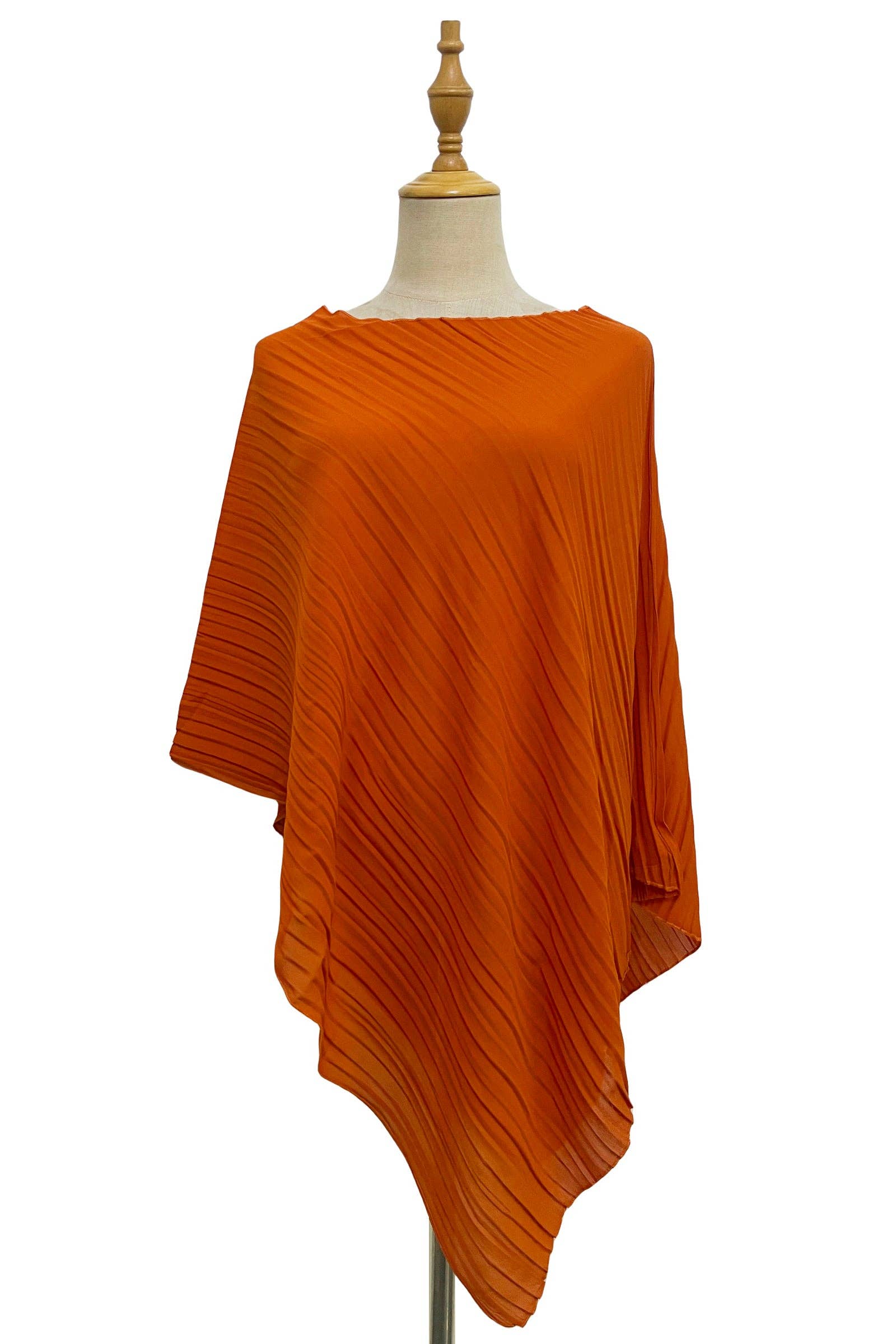 Fashion Scarf World – wholesale Swim cover-up – Women’s – Plain Pleated Chiffon Cover Up4