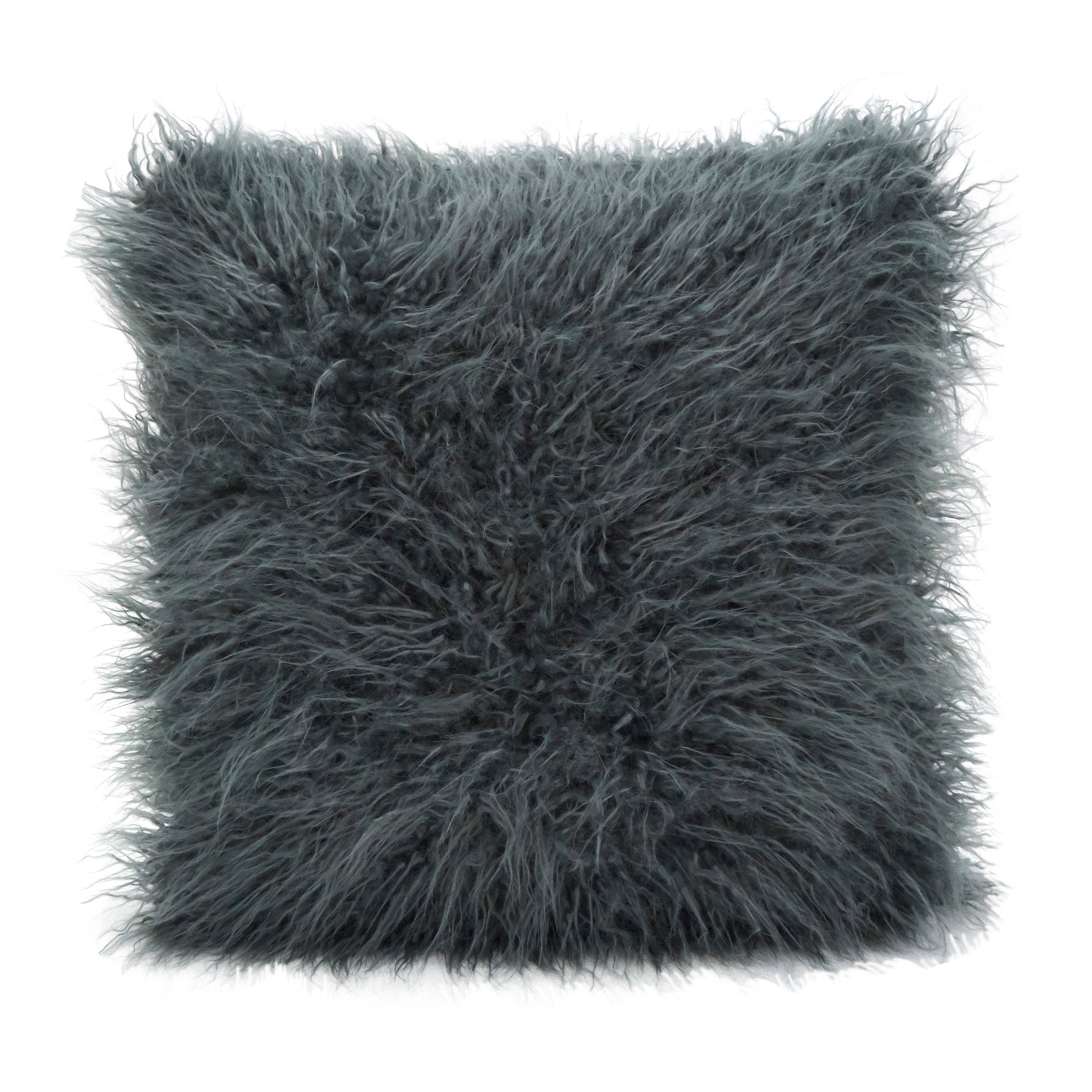 Saro Lifestyle - Wholesale Throw/Decorative Pillow - Faux Mongolian Fur Pillow - Poly Filled12