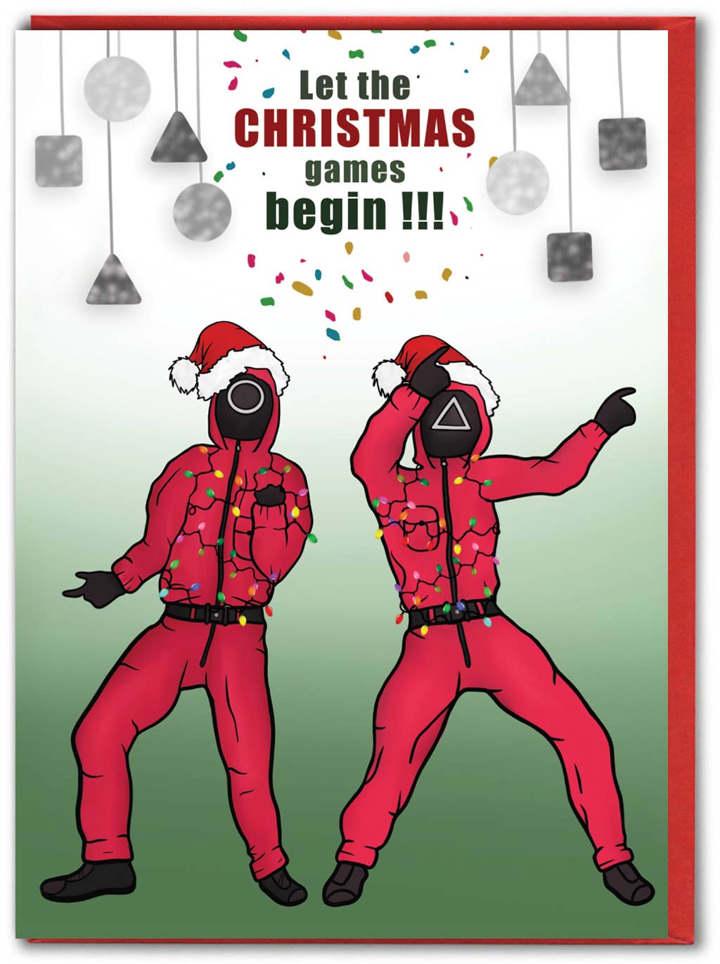 Wholesale Funny Christmas Card - Let The Games Begin - Squid Game