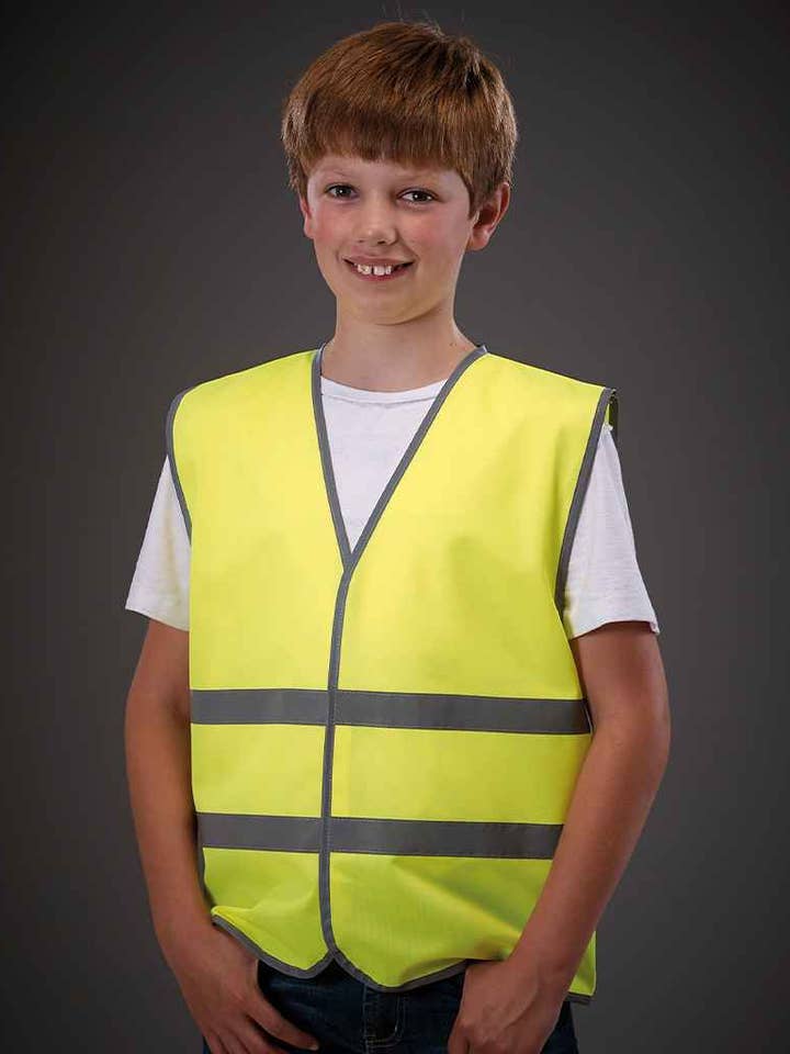 Yoko - Kids Hi-Vis Two Band Waistcoat for wholesale by Pierre Francis