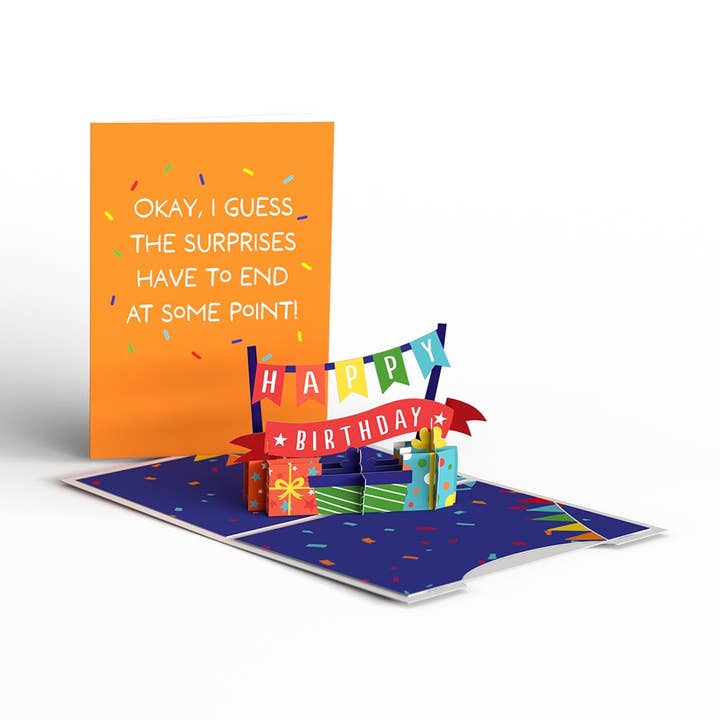 Lovepop Cards - Wholesale Birthday Card - Happy Birthday Endless Surprises 5"x7” to 2"x3” Nesting Card12