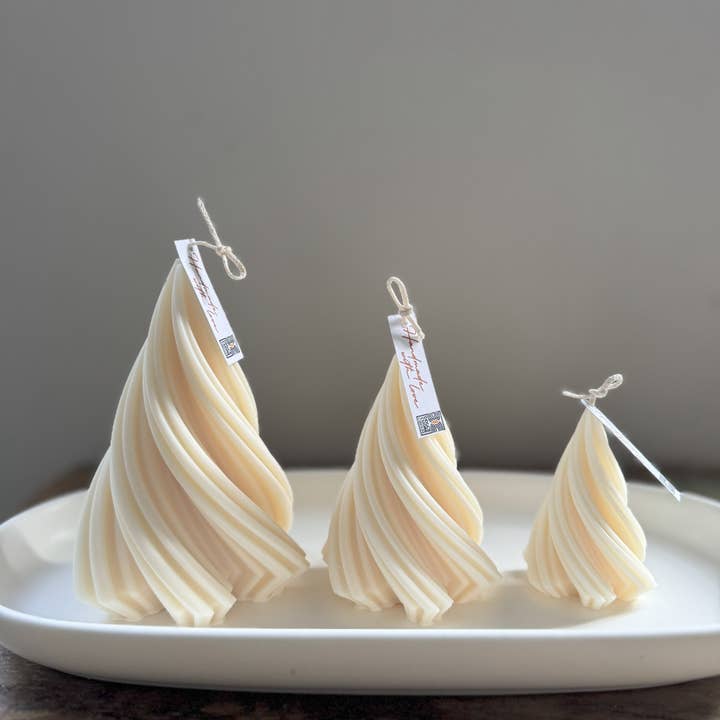 Vela de Árbol Retorcido, Vela de Árbol de Navidad, Vela de Navidad para venta al por mayor de Dolce Cuore Candles