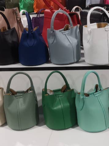 ME889 Italian Leather Small Bucket JIJOU CAPRI for wholesale by JIJOU CAPRI