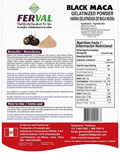 Ganesa Trading – Proteína/Superalimento em pó por atacado – Pó de maca preta orgânica importado do Perú, USDA.6