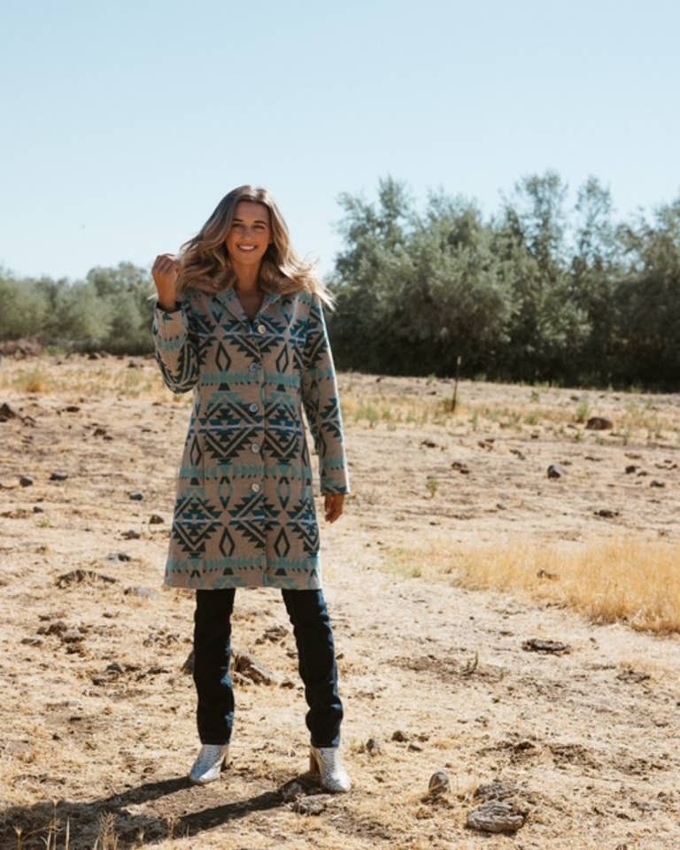 AZTEKISCH Damen Wollmischung Mantel mit abnehmbarem Fell - L-24614 für den Großhandel auf Faire1