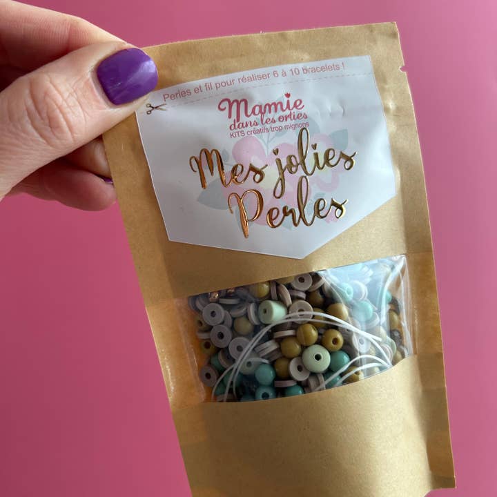 Mamie dans les orties – Joias DIY - Crianças por atacado – Kit Mix Pulseira Pérola MAYA2