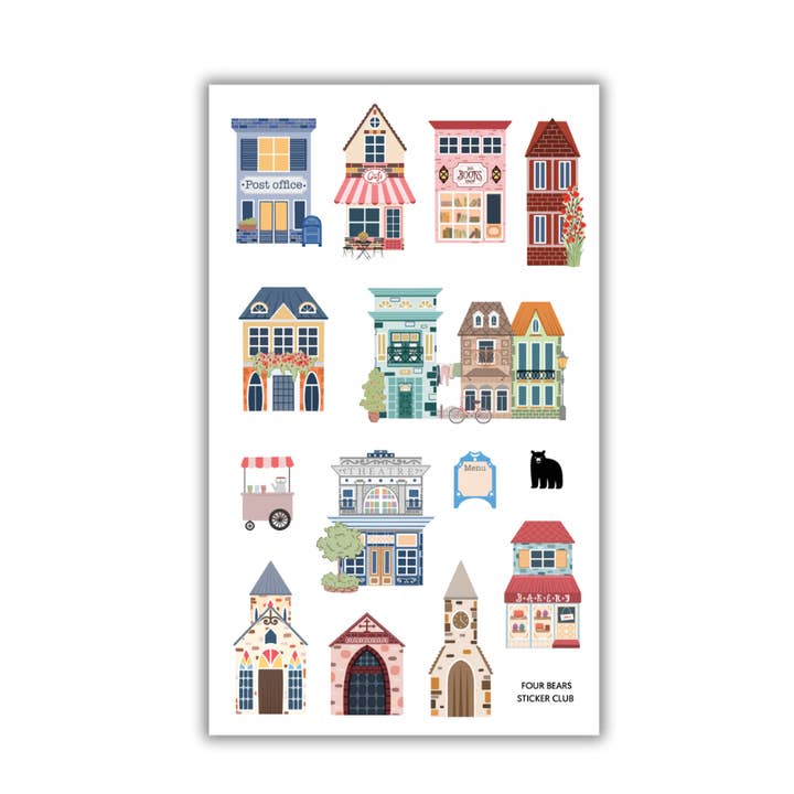 Ville touristique pour la vente par Four Bears Sticker Club