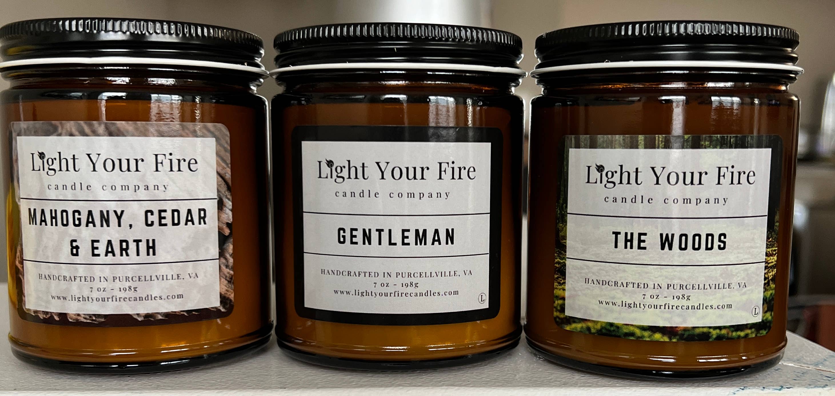 Light Your Fire Candle Co - Wholesale Jar/Filled Candle - The Woods Candle1