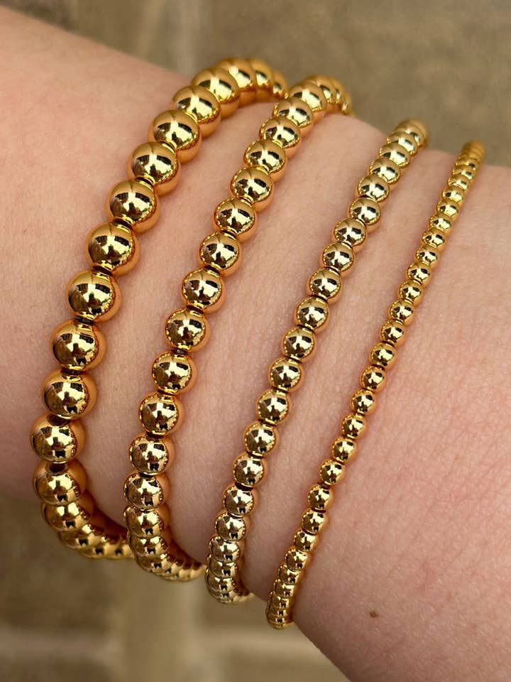 14kt guldfylld pärlstretcharmband för wholesale av J.Forks Designs