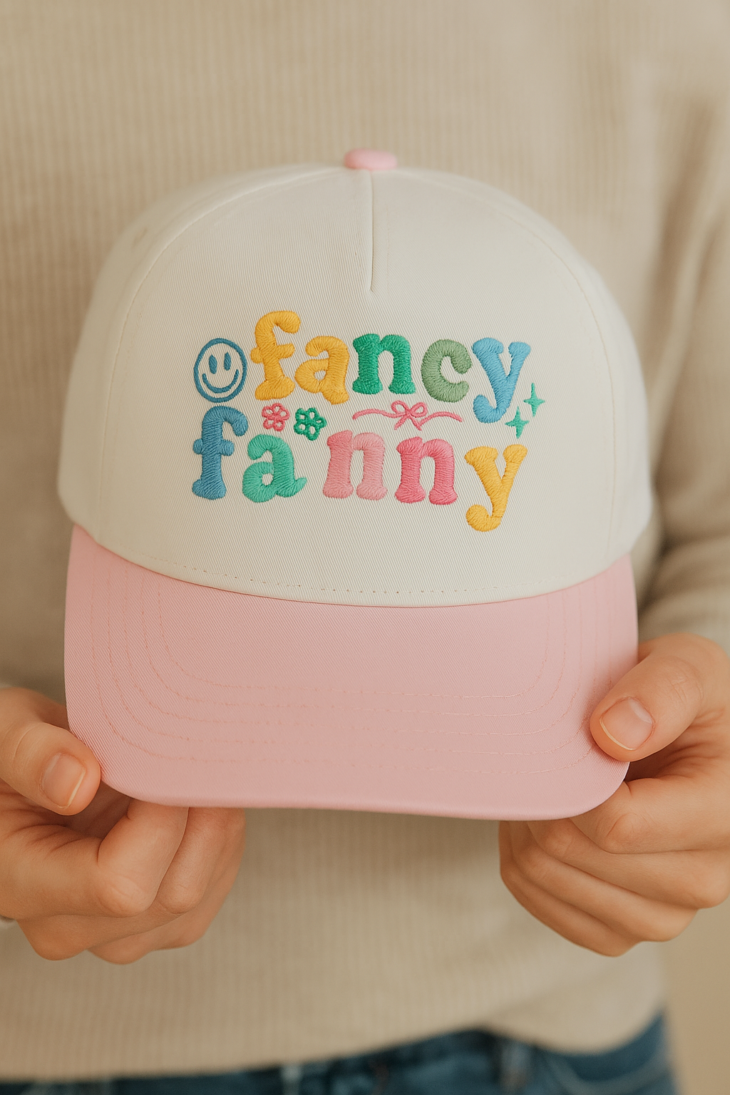 Fancy Fanny - Wholesale Trucker Hat - Unisex - custom hat, embroidery hat, two tone city hat, personalized 4