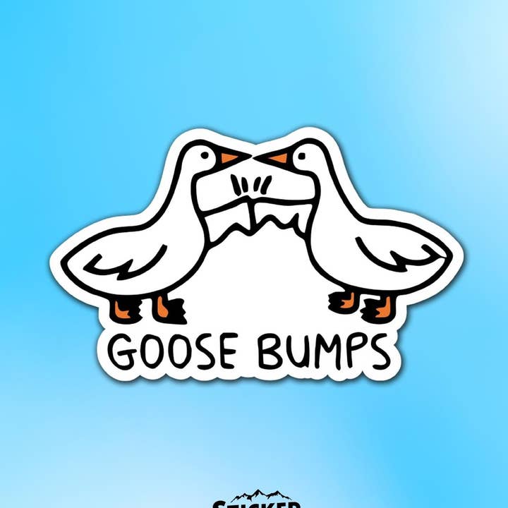 Goose Bumps Vinyl Sticker for wholesale by Sticker Lodge
