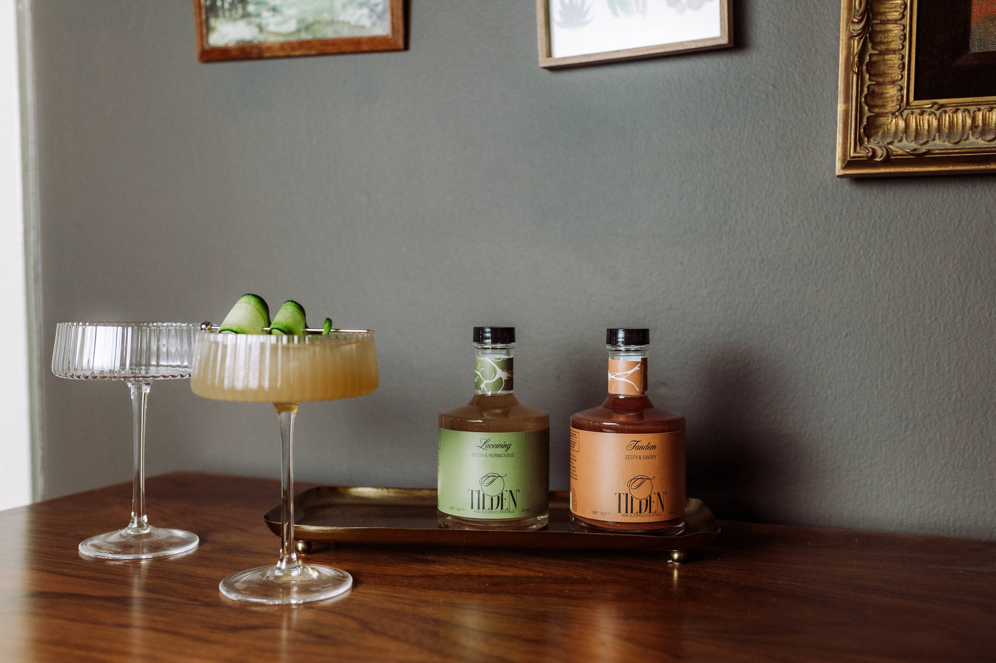 Tilden - Wholesale Non-Alcoholic Aperitif/Mocktail - Non-Alcoholic Mini Bottle - Zesty & Savory Tandem (2 cases)2