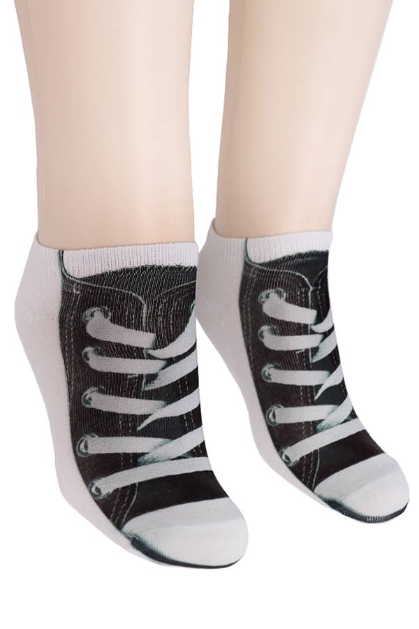 Cap Zone – wholesale Strumpor - Dam – Mixed Mock Sneaker Low Cut Footie Sock3