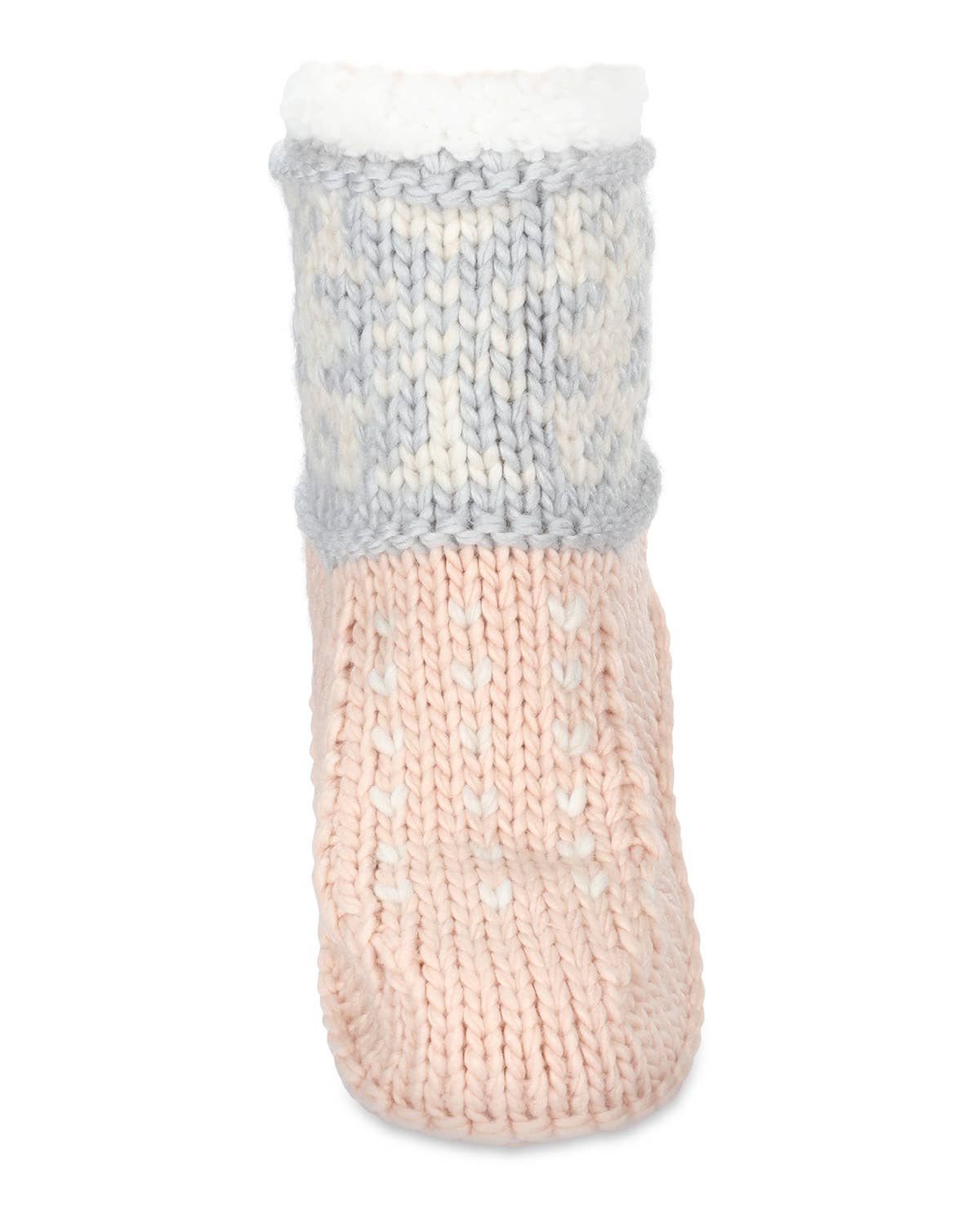 Infinity Classics International Inc. - Wholesale Socks - Women's - Snowflake Border Recycled Knit Sherpa Lined Lounge Sock2