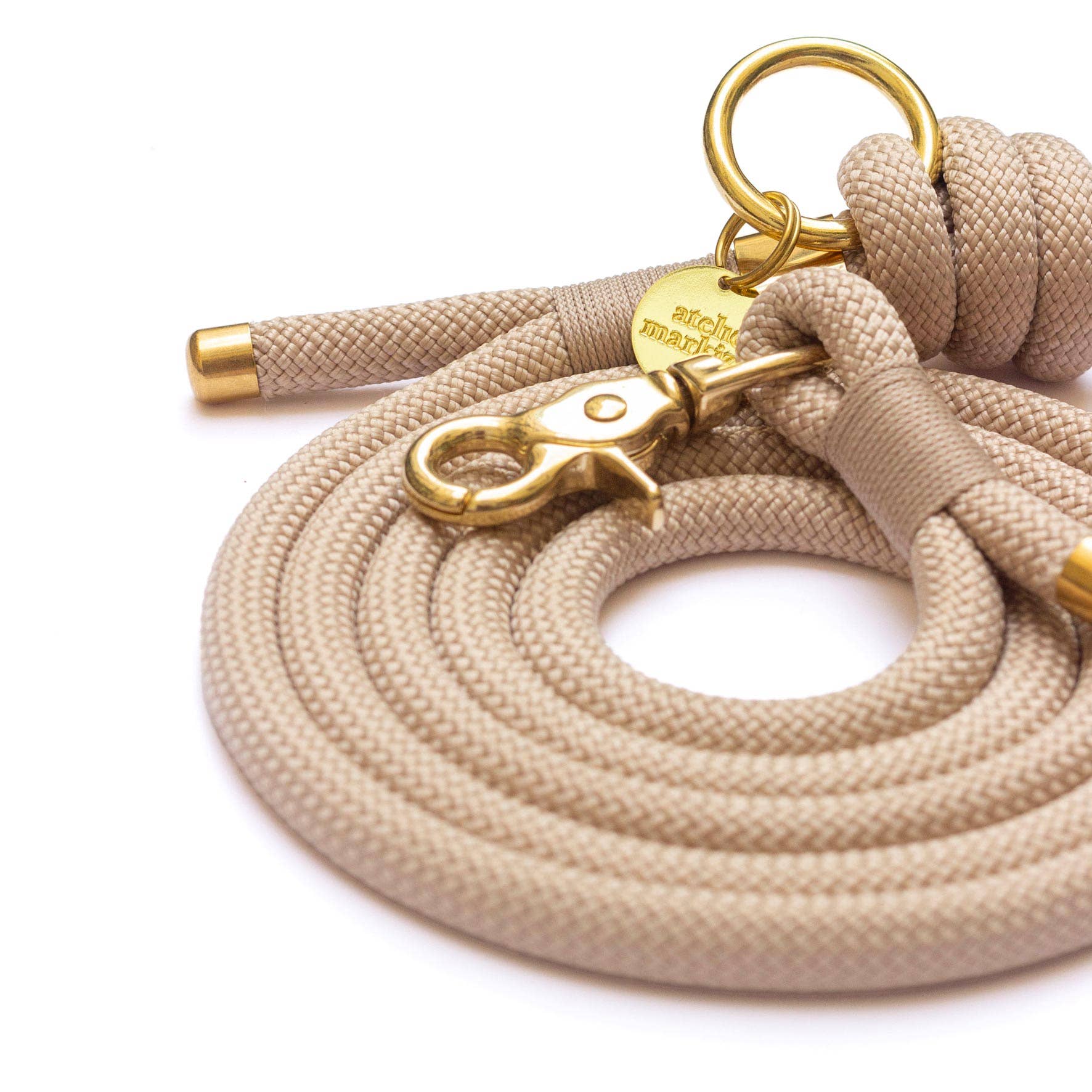 Atelier Markiz - Wholesale Pet Leash - Dog - Leave Latte1